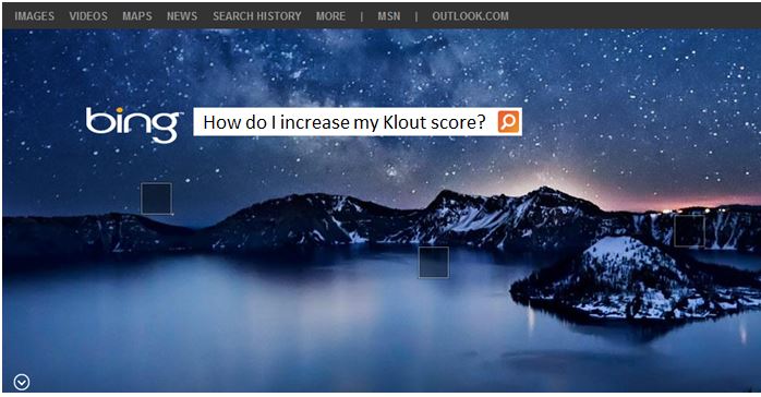 bing klout partnership